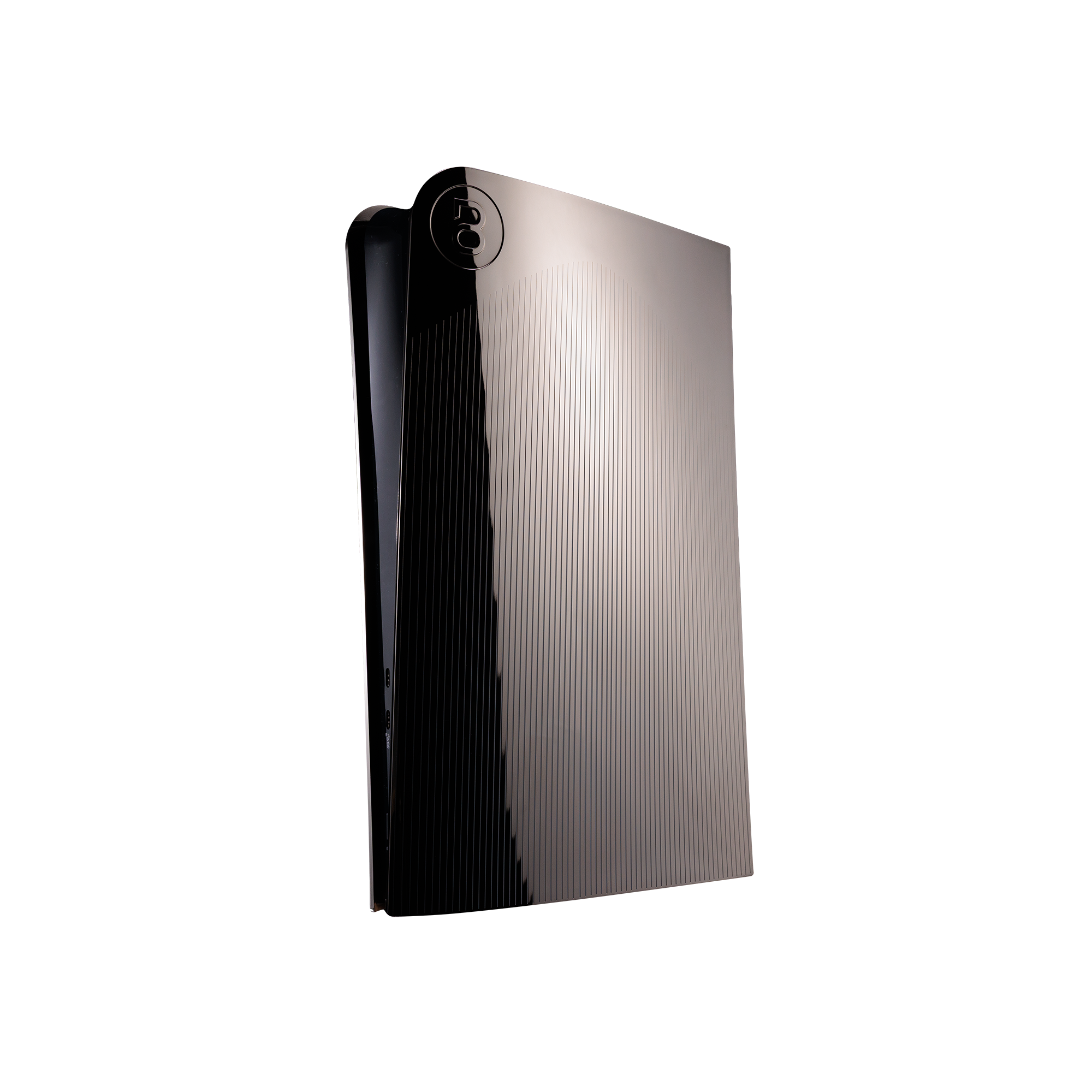 PS5 Slim Cover Midnight Chrom "Linien"