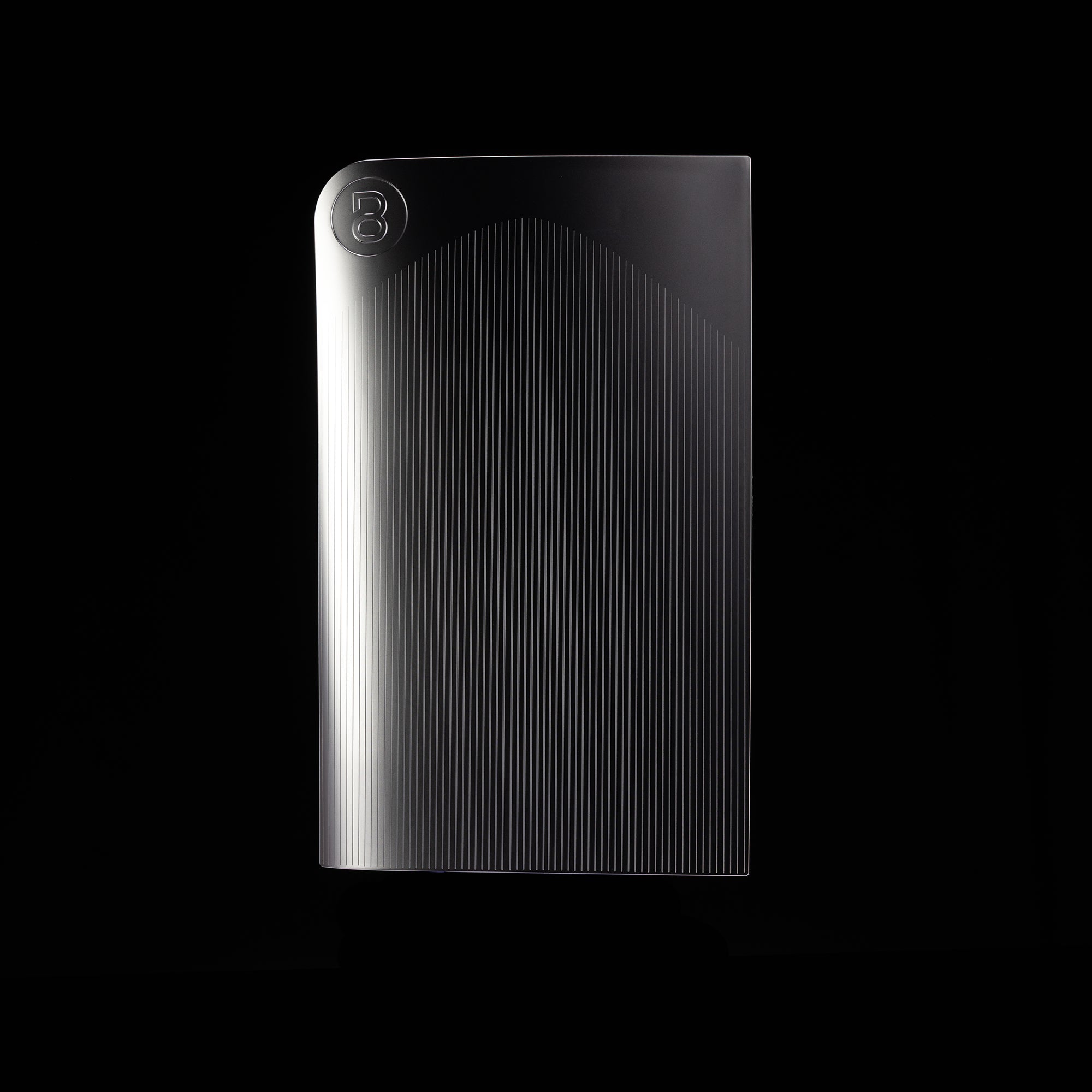 PS5 Slim Cover Matt Chrom "Linien"