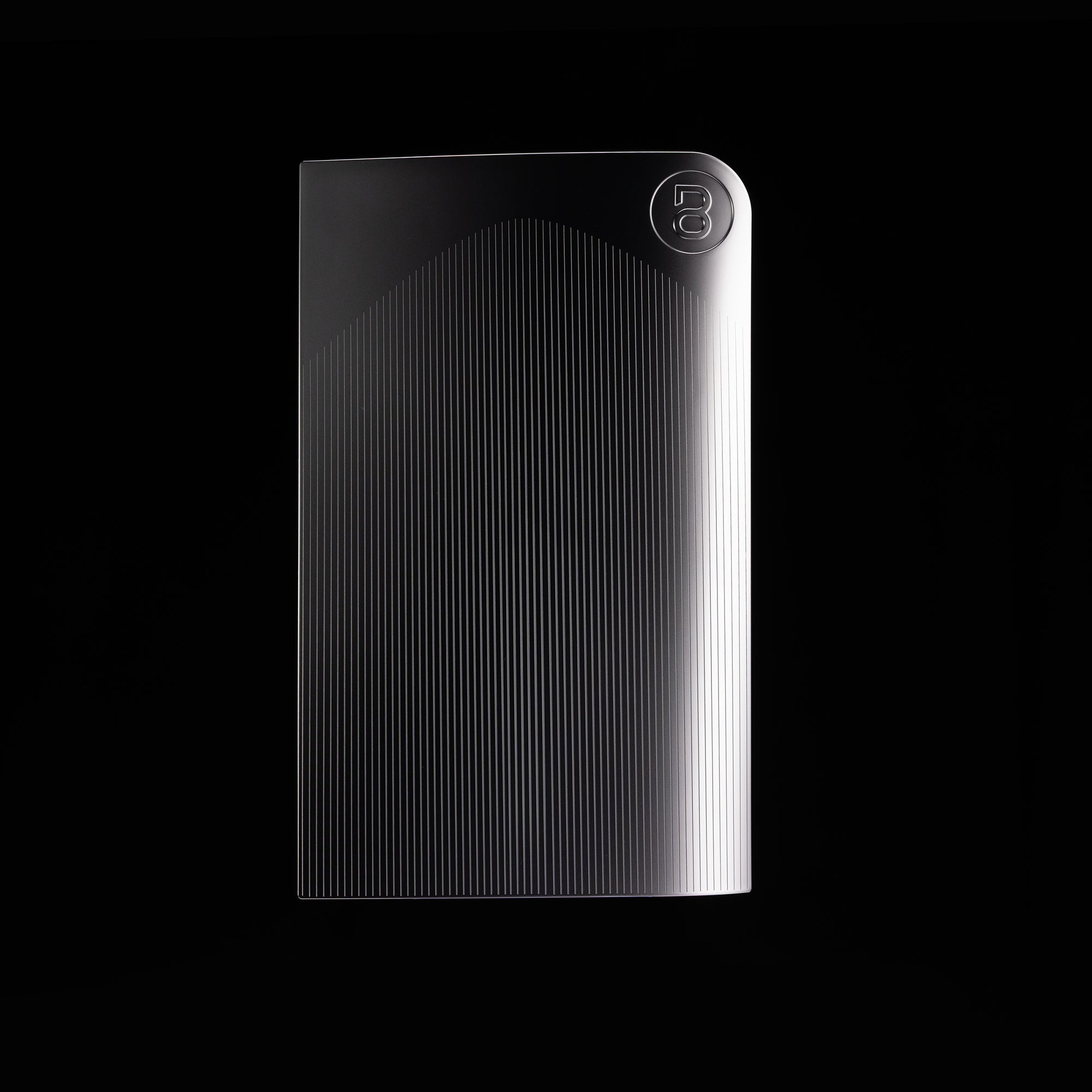 PS5 Slim Cover Matt Chrom "Linien"