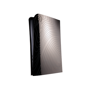 PS5 Slim Cover Midnight Chrom "Wellen"