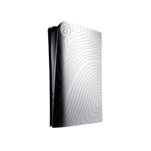 PS5 Slim Cover Matt Chrom "Wellen"