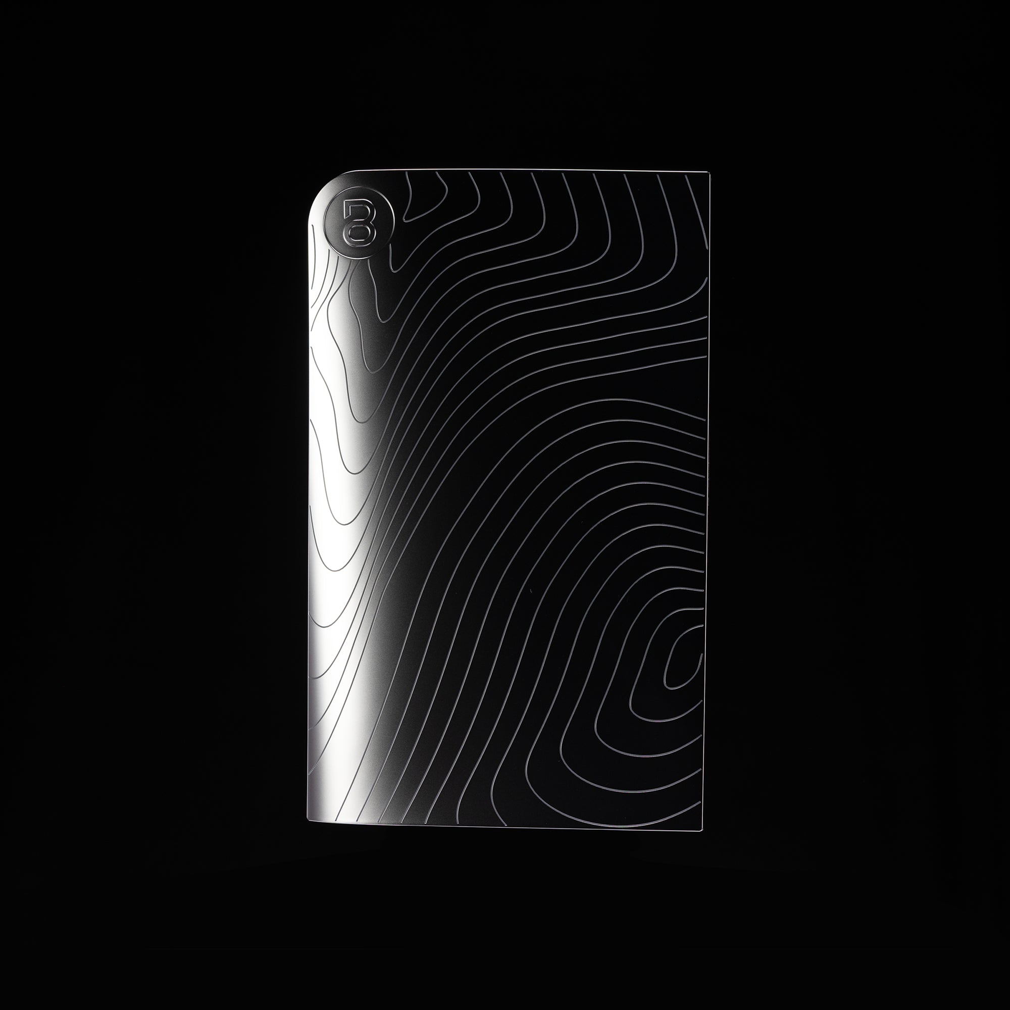 PS5 Slim Cover Matt Chrom "Wellen"